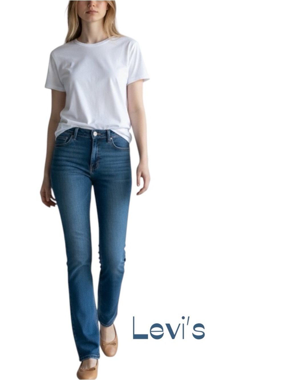 Levi's Women's 529 Dark Wash Blue Bootcut Jeans Size 8P